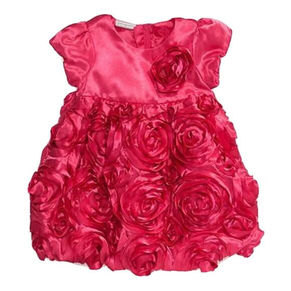 First Impressions Rosette Rose Floral 2 Piece Toddler Girls' Dress Set Size 18M - Picture 1 of 7
